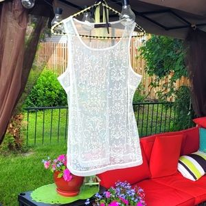 Beaded by The Limited Top